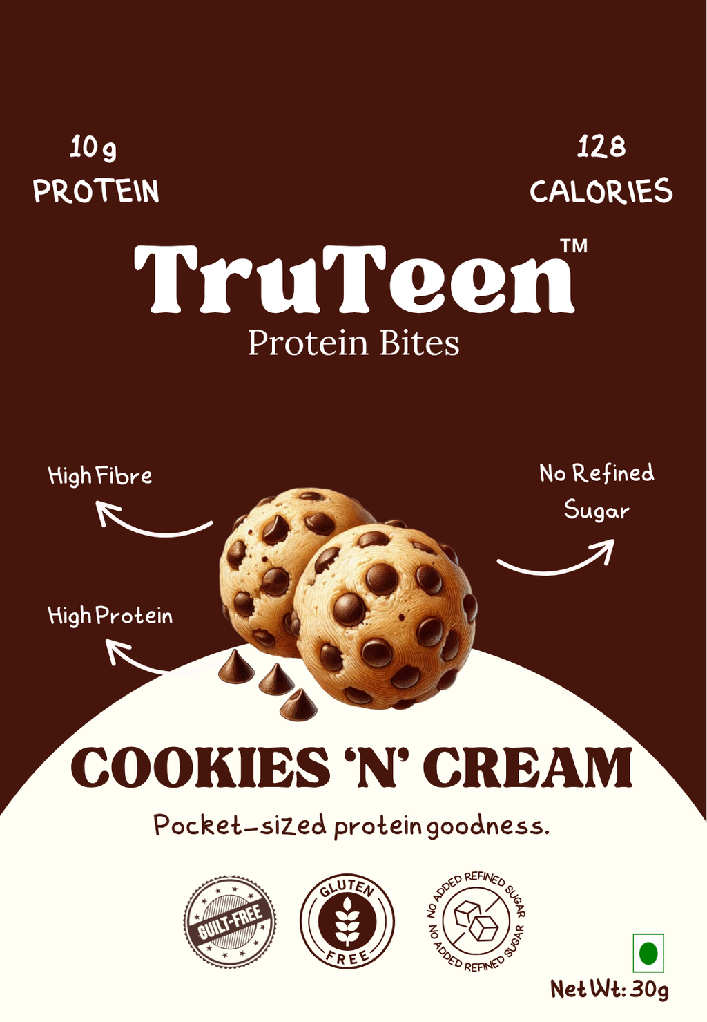 TruTeen - Cookies and Cream Protein Bites