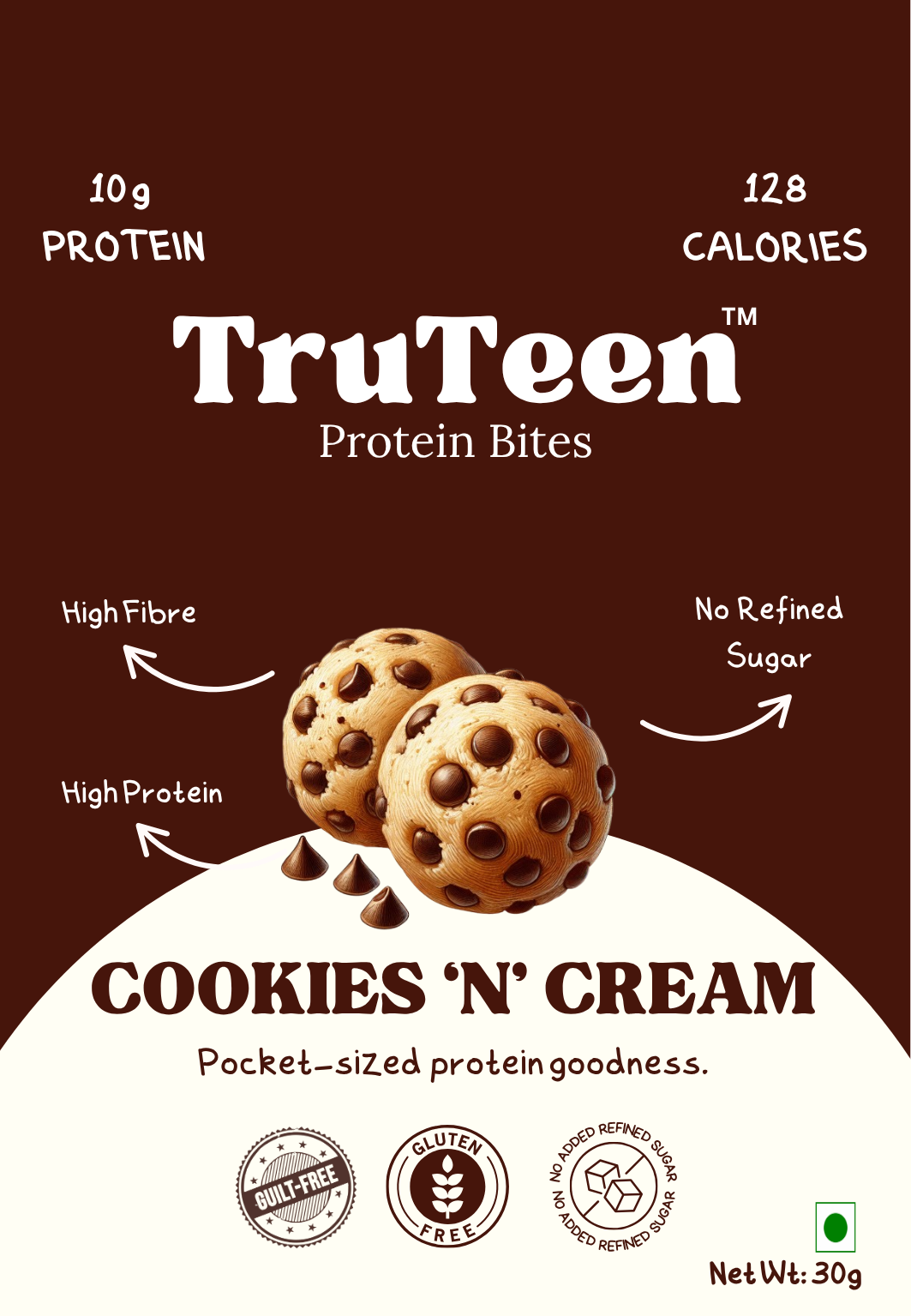 TruTeen - Cookies and Cream Protein Bites